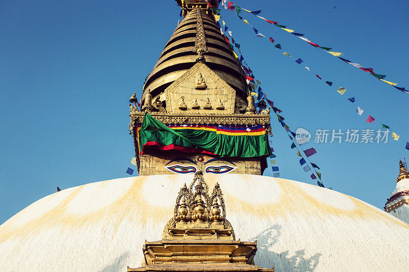 尼泊尔加德满都Bodhnath stupa